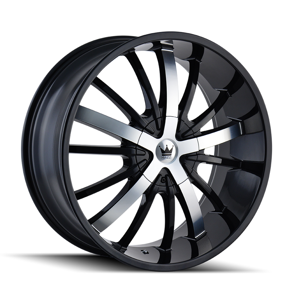 MAZZI ESSENCE 364 GLOSS BLACK MACHINED 22X9.5 5-127/5-139.7 18MM 87MM