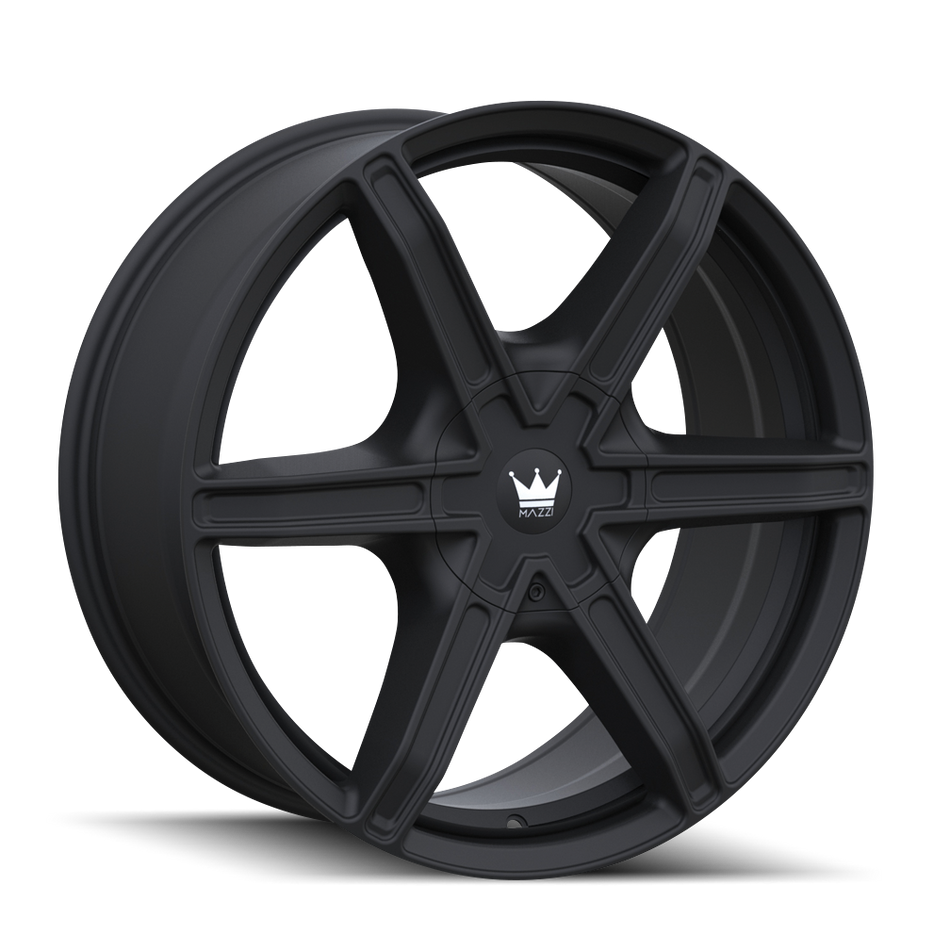 MAZZI STILTS 371 MATTE BLACK 20X8.5 5-110/5-115 35MM 72.6MM