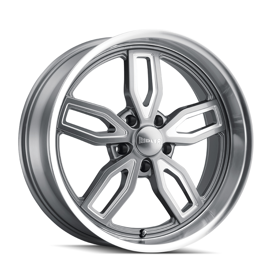 RIDLER 608 GLOSS GREY MILLED 22X9 5-127 0MM 78.3MM