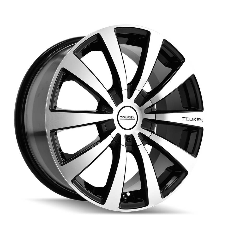 TOUREN TR3 3130 GLOSS BLACK MACHINED 18X8 5-112/5-120 40MM 72.62MM