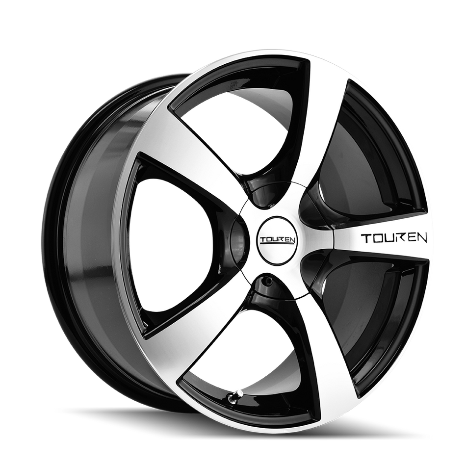 TOUREN TR9 3190 GLOSS BLACK MACHINED 22X9.5 5-112/5-120 40MM 74.1MM