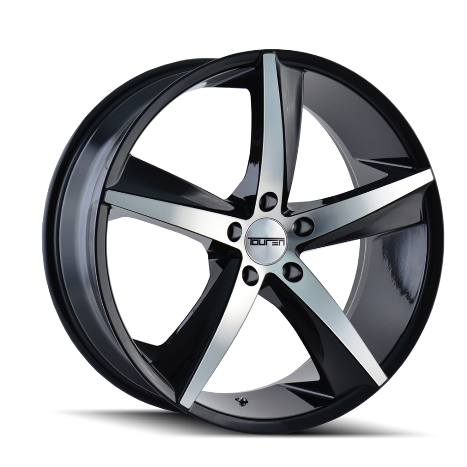 TOUREN TR72 3272 GLOSS BLACK MACHINED 20X8.5 5-120 20MM 74.1MM