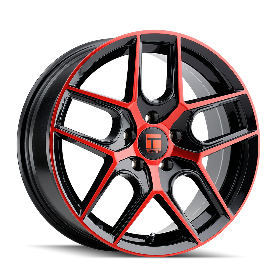 TOUREN TR79 3279 GLOSS BLACK MACHINED WITH RED 20X9 5-120 35MM 72.56MM