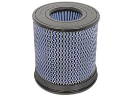 Air Filter Element, aFe Momentum HD, Round, Cotton Gauze, Blue, 6 in. Inlet Flange I.D., 8.125 in. Diameter