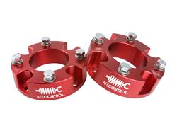 Suspension Leveling and Lift Kits, Control Leveling Kits, Front Spacers, Red Anodized, 2.50 in. Lift Front, Toyota, Pair