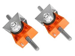 Motor Mounts, Control PFADT Series, Complete Mount, Bolt-In, Aluminum, Orange, Chevy, Corvette, Set