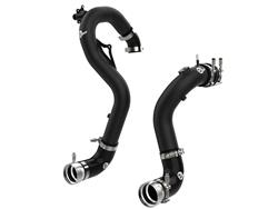 Intercooler Pipes, BladeRunner 2.5 in./2.75 in. Aluminum Hot and Cold Charge Pipes, Black Powdercoated, Ford, Pair