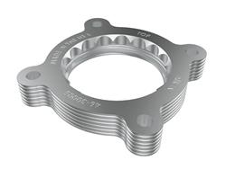 Throttle Body Spacer, SilverBullet, Billet Aluminum, Clear Anodized, Subaru, Each