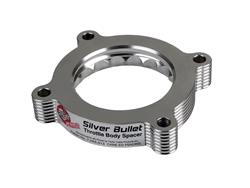 Throttle Body Spacer, Billet Aluminum, Clear Anodized, Ford, 3.7L, Each