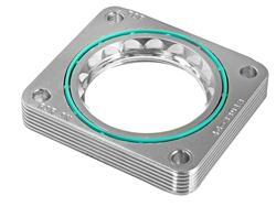Throttle Body Spacer, Silver Bullet, Billet Aluminum, Clear Anodized, Dodge, 4.7L, 5.7L, Each