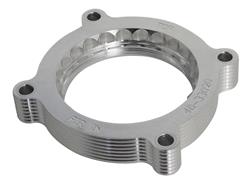 Throttle Body Spacer, SilverBullet, Billet Aluminum, Clear Anodized, Ford, Car, Each