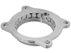 Throttle Body Spacer, SilverBullet, Billet Aluminum, Clear Anodized, Chevy, Each