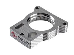 Throttle Body Spacers, Silver Bullet, Billet Aluminum, Clear Anodized, Chevrolet, GMC, Each