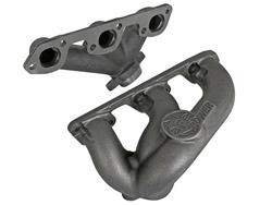 Exhaust Manifold, Passenger Side, Driver Side, Ductile Iron, Natural, Jeep, 3.8L, Pair