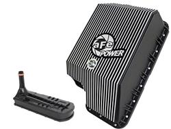 Automatic Transmission Pan, Deep, 7.5 qt. Capacity Increase, Aluminum, Black Powdercoated, Ford, 4R100, E4OD, F5R110, F5R110W, Each