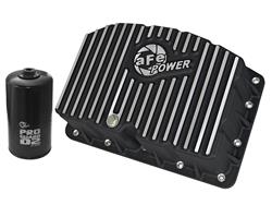 Oil Pan, Pro Series, Cast Aluminum, Black, with Filter, Ford, 6.7L, Each