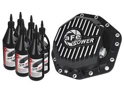 Differential Covers, Pro Series, Aluminum, Black Powdercoated, Dana M275, Rear, Ford, Kit
