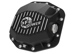 Differential Cover, Aluminum, Finned, Black Textured Powdercoated, Jeep, Dana M220, 12-Bolt Cover, Each