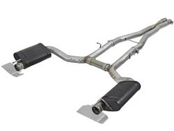 Exhaust Systems, Mach Force XP, Cat-back, Dual, Stainless Steel, Natural, Split Rear Exit, Dodge, 5.7L, Kit