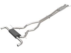 Exhaust Systems, Vulcan Series, Cat-back, Dual, Stainless Steel, Natural, Split Rear Exit, Ford, 2.7L, Kit