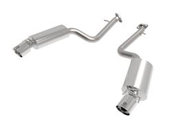 Exhaust Systems, Takeda, Rear Axle-back, Dual, Stainless Steel, Brushed, Split Rear Exit, Polished Tips, Lexus, Kit