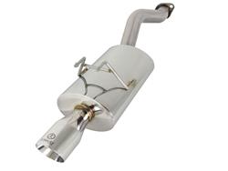 Exhaust System, Takeda, Rear Axle-back, Single, Stainless, Natural, Side Exit, for use on Honda®, 1.8L, Kit