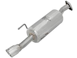 Exhaust System, Takeda, Rear Axle-back, Single, Stainless Steel, Brushed, Side Exit, for use on Honda®, 1.5L