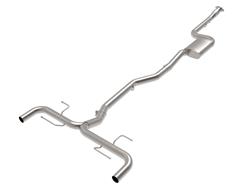 Exhaust Systems, Mach Force XP, Cat-back, Single In/Dual Out, Stainless Steel, Natural, Split Rear Exit, Alfa Romeo, 2.0L, Kit