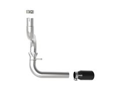 Exhaust System, Large Bore-HD, DPF-Back, Rear Exit, 409 Stainless Steel, 3 in. Pipe, Black Tip, Jeep, Kit
