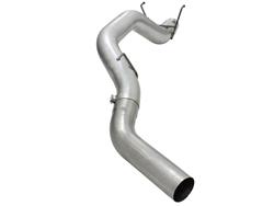 Exhaust System, Large Bore HD, Particulate Filter Back, Single, Stainless, Natural, Side Exit, Ram,6.7L Diesel