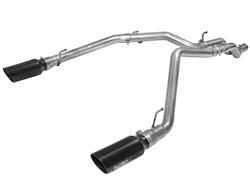Exhaust System, Large Bore HD, Particulate Filter Back, Stainless Steel, Natural, Split Rear Exit, Ram, 3.0L Diesel, Kit