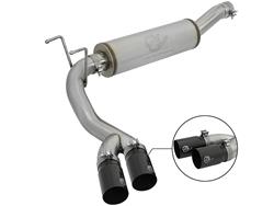 Exhaust System, Rebel Series, Cat-Back, Single, Stainless Steel, Natural, Ram, 6.4L, Kit