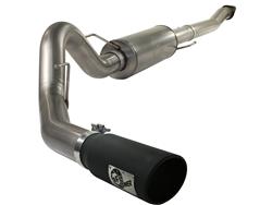 Exhaust System, aFe Mach Force XP, Cat-back, Single, Stainless Steel, Natural, Side Exit, Ford, 3.5L, Kit