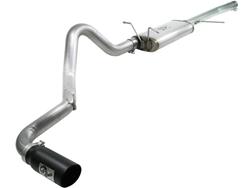 Exhaust System, Mach Force XP, Cat-back, Single, Stainless Steel, Natural, Side Exit, Ford, 4.6L, 5.4L, Kit