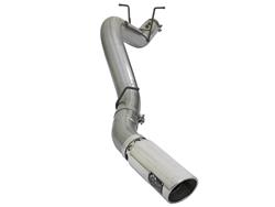 Exhaust System, Large Bore HD, Particulate Filter Back, Stainless Steel, Natural, Side Exit, Chevy, GMC, 6.6L Diesel, Kit
