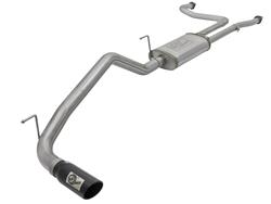 Exhaust System, Mach Force Series, Stainless Steel, Cat-Back, Black Tips, for Nissan, 5.6L, Kit