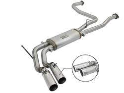 Exhaust System, Rebel Series, Stainless Steel, Cat-Back, Polished Tips, for Nissan, 5.6L, Kit