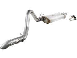 Exhaust System, Mach Force XP, Cat-back, Single, Stainless Steel, Natural, Side Exit, Jeep, 4.0L, Kit