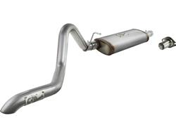 Exhaust System, Mach Force XP, Rear Exit, Stainless, Natural, Jeep, 4.0L, Kit