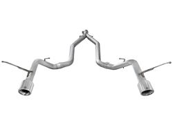 Exhaust System, Large Bore HD, Particulate Filter Back, Stainless, Natural, Split Rear Exit, Jeep, 3.0L Diesel