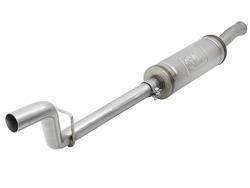 Exhaust System, Mach Force-XP, 2.5 in., Cat-Back Mid-Pipe with Muffler, Stainless Steel, Natural, Underbody Exit, Jeep, Kit
