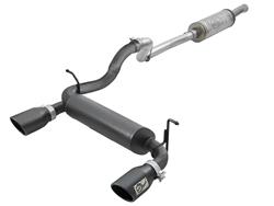 Exhaust System, Rebel, Cat-Back, Stainless Steel, Natural, Black Stainless Tips, Jeep, 3.6L, Kit