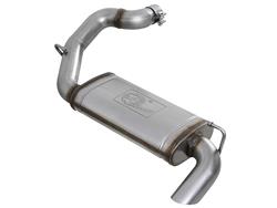 Exhaust System, Mach Force XP, Axle-back, Stainless Steel, Natural, Passenger Side Exit, No Tip, Jeep, Kit