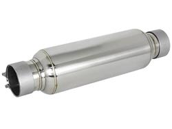 Exhaust Resonator, Mach Force XP, 304 Stainless Steel, 2.50 in. Diameter, 16.00 in. Overall Length, Each