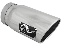 Exhaust Tip, Mach Force XP, Round, Clamp-on, Stainless, Polished, 5.00 in. Inlet Diameter, 6.00 in. Outlet, 12.00 in. Length, Each