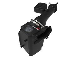 Air Intake Kit, Momentum GT Pro 5R, Polyethylene Tube, Black, Cotton Gauze Filter, Blue, Ford, 7.3L, Gas, Kit