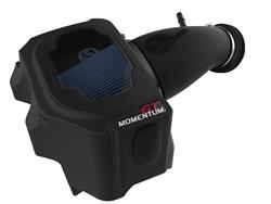 Air Intake Kit, Momentum GT Pro 5R, Polyethylene Tube, Black, Cotton Gauze Filter, Blue, Jeep, 6.4L, Kit
