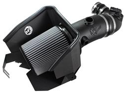 Air Intake Kit, Magnum Force Stage 2 Pro Dry S, Polyethylene Tube, Black, Synthetic Filter, Gray, Ford, 6.4L, Diesel, Kit