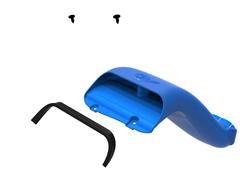 Air Intake Scoop, Quantum Dynamic, Polyethylene, Blue, Ford, Each