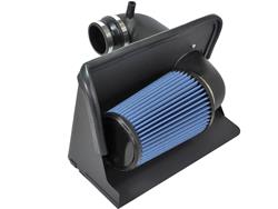 Air Intake Kit, Magnum Force Stage 2 Pro 5R, Polyethylene Tube, Black, Cotton Gauze Filter, Blue, Chevy, GMC, 6.5L, Diesel, Kit